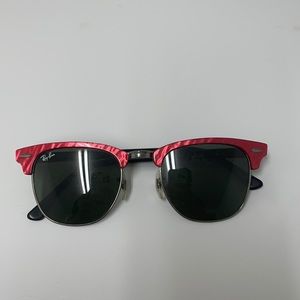 Ray Ban red tortoise trim sunglasses